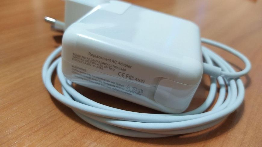 Блок живлення для ноутбука Apple MacBook Air 45W 14.85V 3.05A T-style MagSafe2 17103 фото